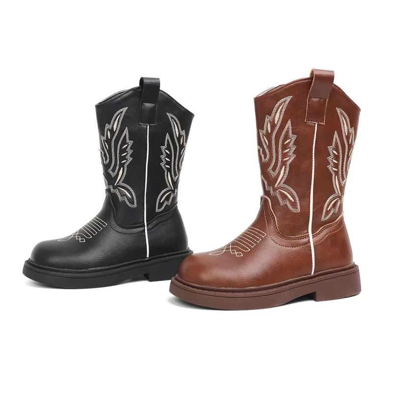 Nuevas botas Chukka Knight informales de cuero antideslizantes personalizadas para niños, botas informales transpirables para exteriores para niños
