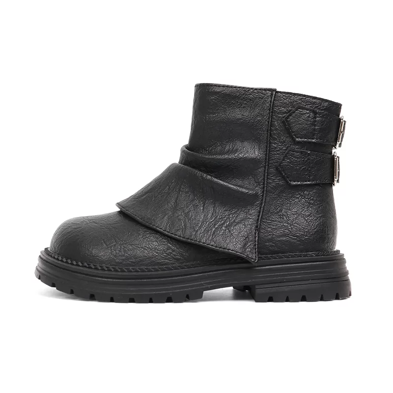 Zapatos informales para niños nuevos de fábrica, botas elegantes de caballero de cuero antideslizantes, botas transpirables Chukka para exteriores para niños