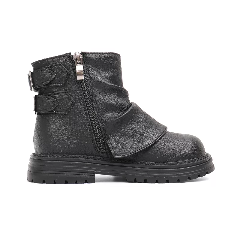 Zapatos informales para niños nuevos de fábrica, botas elegantes de caballero de cuero antideslizantes, botas transpirables Chukka para exteriores para niños