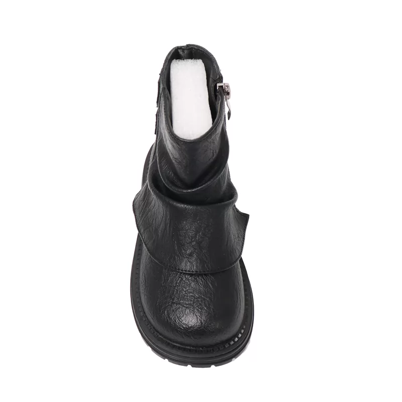Zapatos informales para niños nuevos de fábrica, botas elegantes de caballero de cuero antideslizantes, botas transpirables Chukka para exteriores para niños