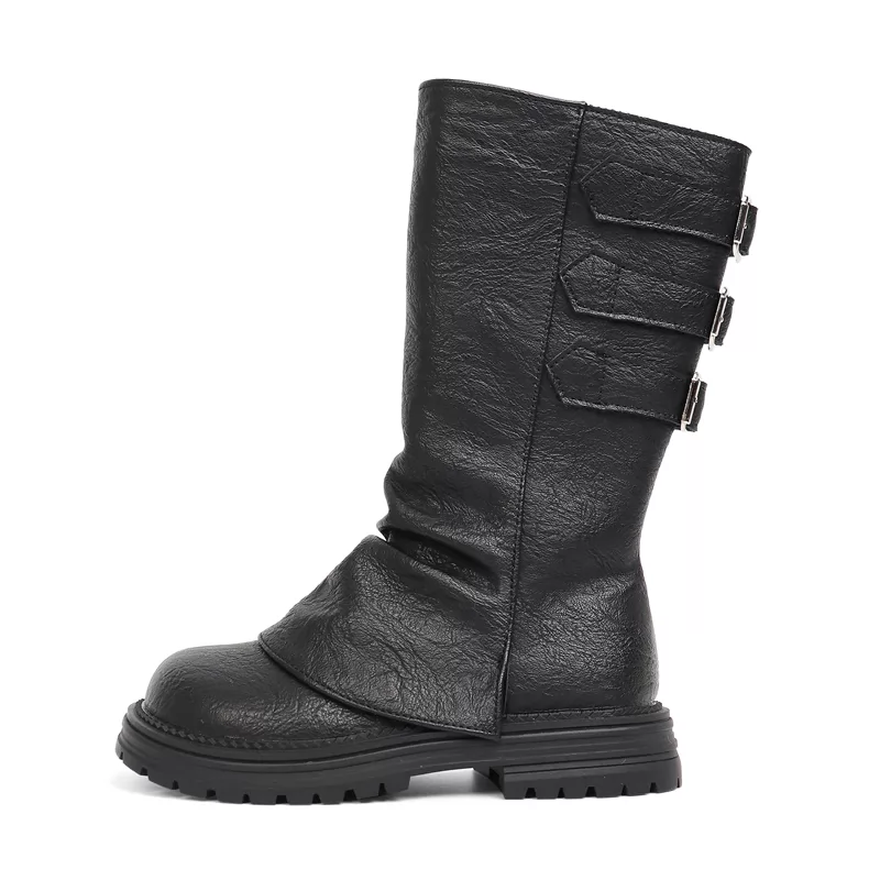 Nuevas botas Chukka de cuero informales personalizadas para niños con estilo, botas informales transpirables de caballero para exteriores