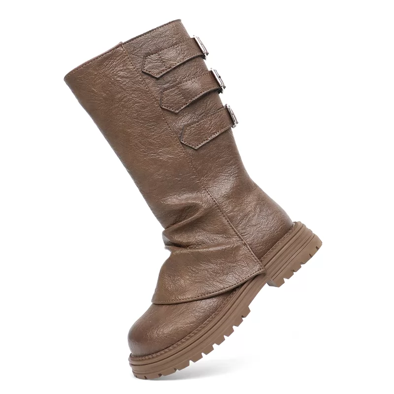 Nuevas botas Chukka de cuero informales personalizadas para niños con estilo, botas informales transpirables de caballero para exteriores